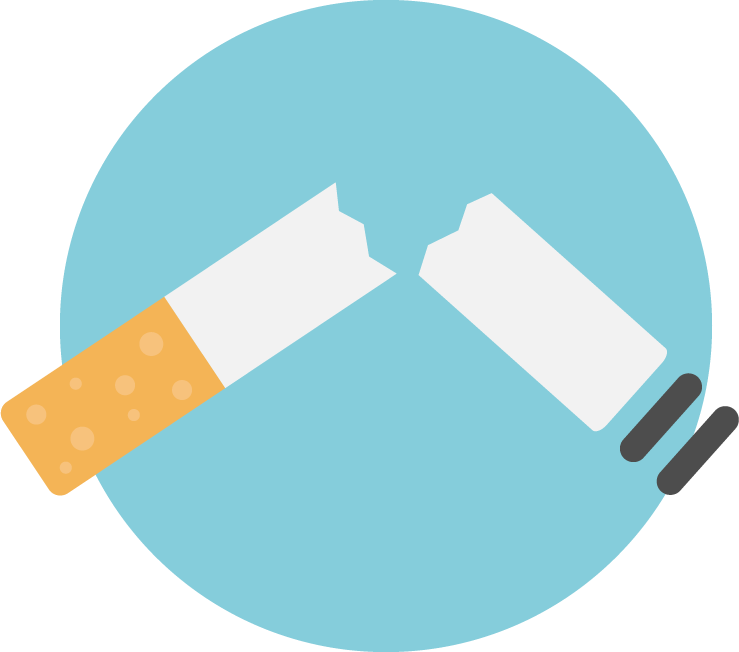 Zerbrochene Zigarette